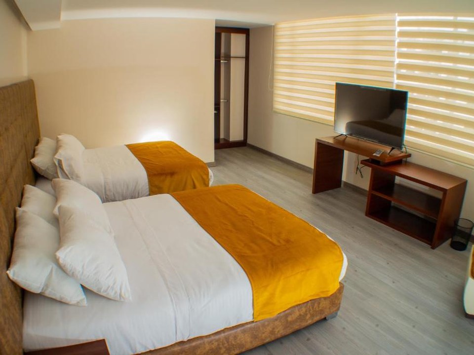 Habitación doble del Hotel Harmony Ipiales con dos camas